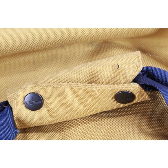 LL Bean Mountain Classic Cordura Duffle Antique Gold Navy Size Large - Picture 8 of 14
